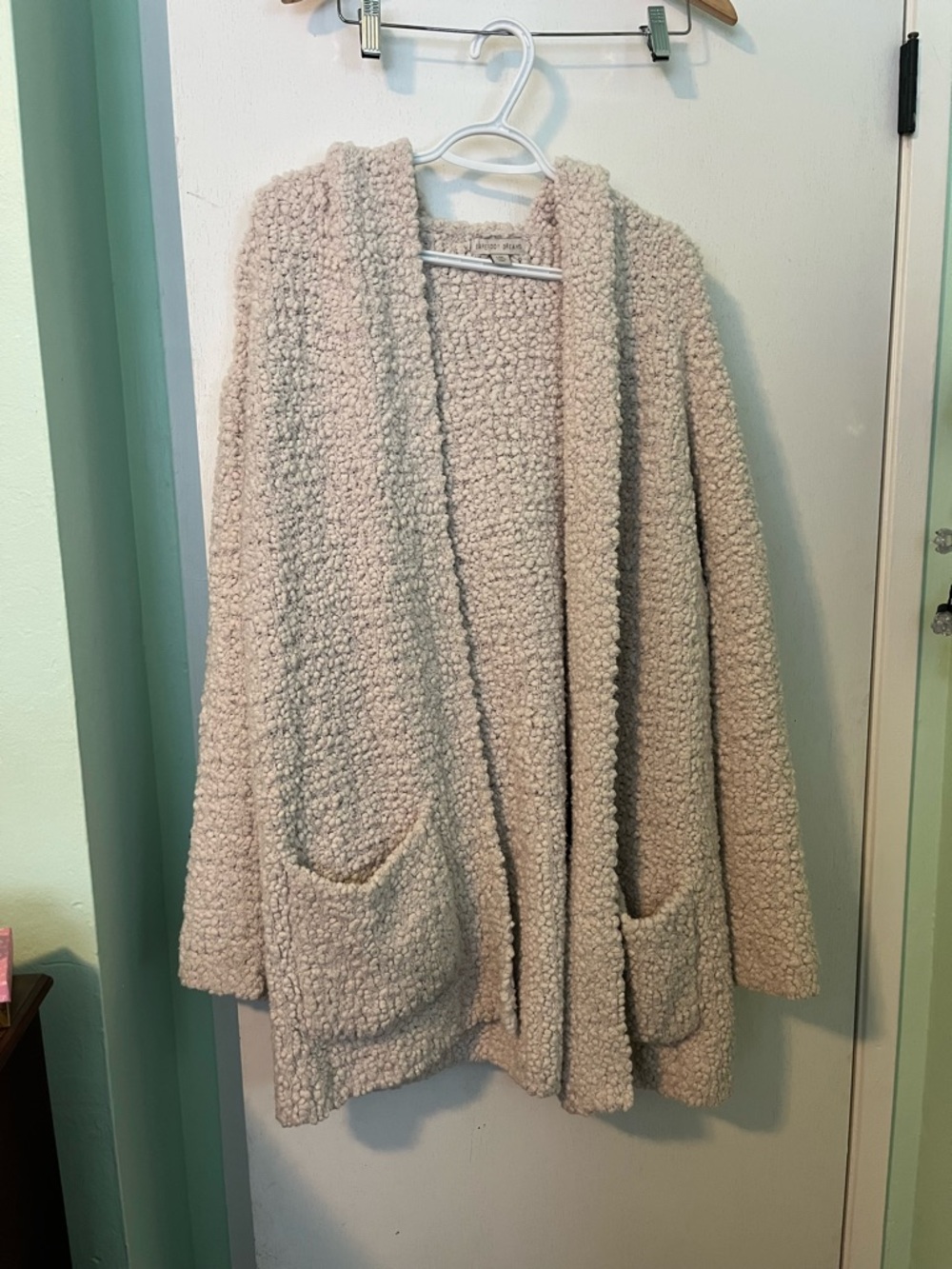Barefoot Dreams Cozy Cream Open-Front Women's Sweater Cardigan